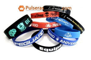 Pulseras de silicona personalizadas baratas