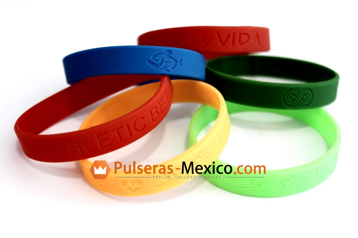 Desconexión Molester zoo Pulseras de Silicona Personalizadas - Pulseras-Mexico.com